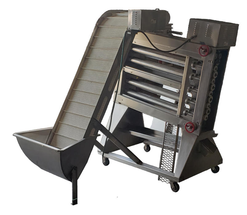 Expanding Roller shrimp sizer